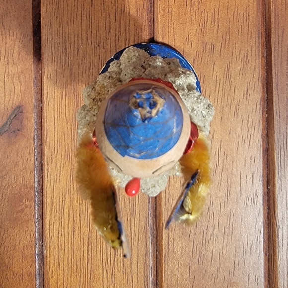 Vintage Spun Cotton Pinecone Clown Made in West Germany - Picture 10 of 10